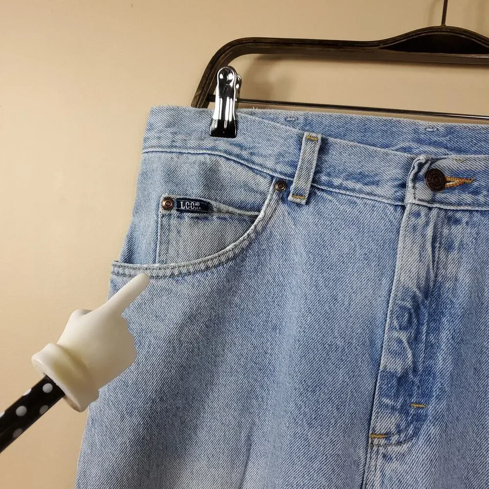 Vintage Lee Light Wash Straight Leg Jeans Size 34x32